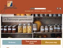 Tablet Screenshot of parcoursgourmand.com